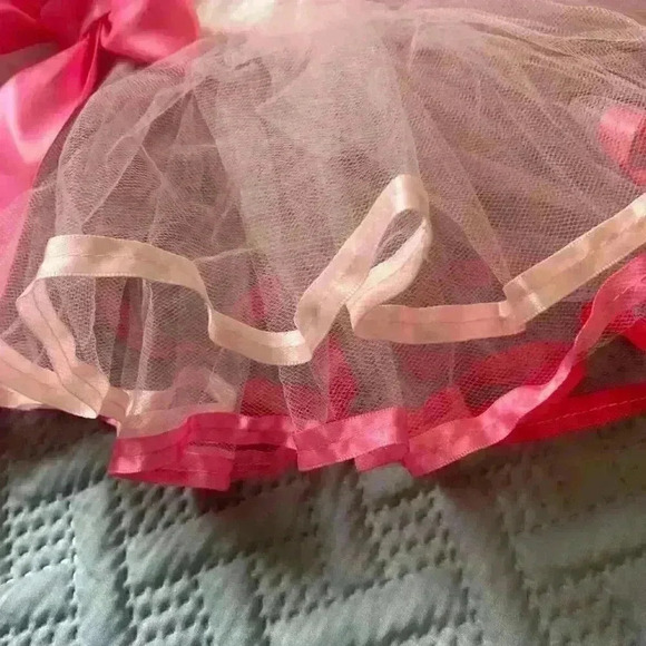 MudPie Tiny Dancer Tutu Ruffle Skirt Ribbon Pink Tulle Size 0-6 months - Picture 8 of 10
